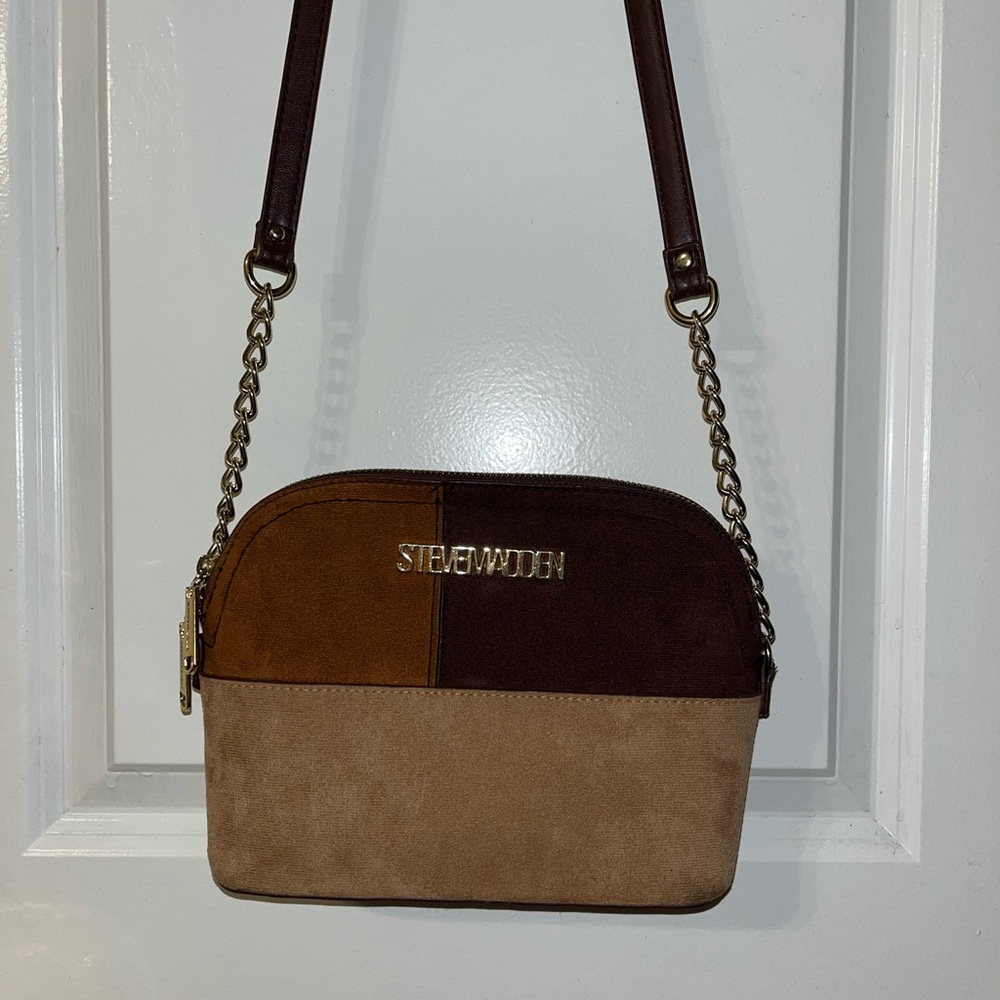 Steve Madden Suede Patchwork Crossbody